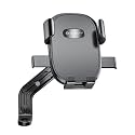 STRIFF Aeroride Mirror Mount Bike Phone Mount with 360° Rotational, Strong Hold for Bicycle, Motorcycle Compatible with 4.7 to 6.8 inch Devices - Black