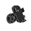 STRIFF Bike Mobile Holder | Jaw Grip Aluminium Handlebar Mount for Motorcycle &amp; Bicycle | Secure Smartphone Stand for Maps &amp; Navigation | Strong Anti-Shake Hold | Durable Lightweight | Black