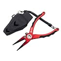 Strike King KVD Aluminum Pliers, 7 1/2-Inches, Red