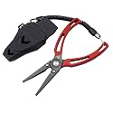 Strike King KVD Stainless Steel Pliers, 7-Inches, Red