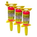 STRINGLINER Company 25162 Braided 250-Feet Reloadable Line Reel, Fluorescent Pink (Pack of 3)