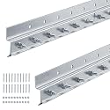 Strip Curtain Door Hardware, Galvanized Steel Commercial Industrial Mounting Strip Curtain Door Hanger Kit for Universal Jamb Frame or Wall Mount(8 Foot)