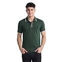 Striped Placket Slim fit Polo Shirt