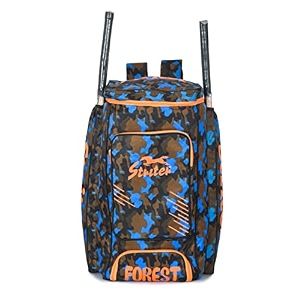 canvas amp nylon padded foam material cricket kit bag with shoes compartment and 2 bat pocket  1 cricket bat