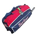 Hockey Kit Bag with Rolling Wheels - Large 30 Inch Heavy Duty -Red (Bag Only/Colors of Bag May Vary)