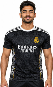 Strivonsports Printed Men Round Neck Black T-Shirt