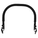 Stroller Bumper Bar Angle Adjustable Armrest Stroller Handle Stroller Bar Removable Stroller Crossbar for Yoyo, Compatible with Yoyo 2, for Yoyo+, Black PU Leather