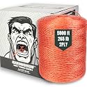Strongman Baling Twine Roll – 2-Ply, 5800 Ft, 265 LB Strength Tying Twine Rope – Won’t Tangle or Snap When Tying, Bundling, or Baling – Ideal for Farming, Gardening &amp; Heavy-Duty Jobs