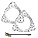 Strongthium 3 Inch Exhaust Gasket 3" 3-Bolt 76.2mm