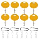 Strongthium 8PCS 925-1745a 625-05002 925-2054a 725-2054 Yellow Keys