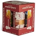 Strongwater Sparkling Spritz Aperitif - 4 Pack Cans (8.4 Fl Oz Each) - Premium Non Alcoholic Aperitif - Made with Filtered Rocky Mountain Water, Gentian, Grapefruit, Quinine, Real Cane Sugar