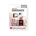 Strontium 32GB Nitro Plus Endurance A2 MicroSDXC Card with SD Adapter