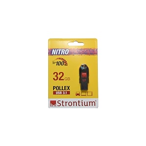strontium 32gb pollex usb 31 black