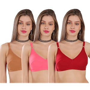 Strowberry Womens Cotton Non-Padded Wire Free Full