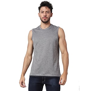 Mens Lycra Blend Sleeveless Fitness Tanks Top