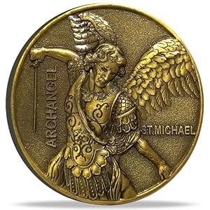 saint michael patron saint of police officers the archangel christian challenge coin bible verses military gift