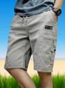 STRYDE Solid Men Grey Cargo Shorts