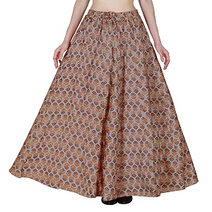 sttoffa cotton printed women wear maxi long skirt 4034 inch full length