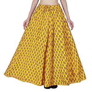 sttoffa cotton printed women wear maxi long skirt 4034 inch full length