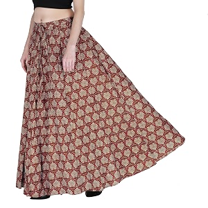 sttoffa cotton printed women wear maxi long skirt 4034 inch full length