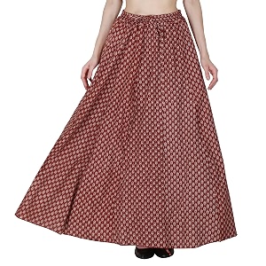 sttoffa cotton printed women wear maxi long skirt 4034 inch full length