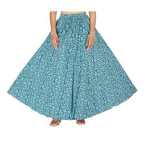 sttoffa cotton printed women wear maxi long skirt 4034 inch full length