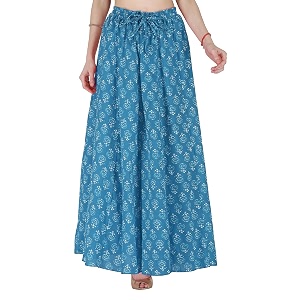 sttoffa cotton printed women wear maxi long skirt 4034 inch full length
