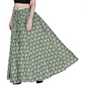 Sttoffa Cotton Printed Women Wear Maxi Long Skirt 40" inch Full Length