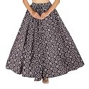 Sttoffa Cotton Printed Women Wear Maxi Long Skirt 40" inch Full Length