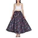 Sttoffa Cotton Printed Women Wear Maxi Long Skirt 40" inch Full Length