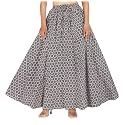 Sttoffa Cotton Printed Women Wear Maxi Long Skirt 40" inch Full Length