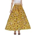 Sttoffa Cotton Printed Women Wear Maxi Long Skirt 40" inch Full Length