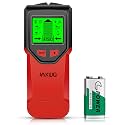Stud Finder Wall Scanner - 5 in 1 Stud Finder Tool w/Smart Chip and HD LCD Display, Stud Detector Beam Finders for the Center and Edge of Wood AC Wire Metal Studs Joist Pipe (Cherry)