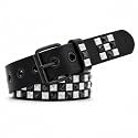 Studded Belt, Metal Punk Rock Rivet Belt with Bright Pyramid Studded for Women Men