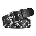 Studded Belt, Metal Punk Rock Rivet Belt with Bright Pyramid Studded for Women Men
