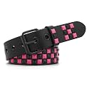 Studded Belt, Metal Punk Rock Rivet Belt with Bright Pyramid Studded for Women Men