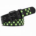 Studded Belt, Metal Punk Rock Rivet Belt with Bright Pyramid Studded for Women Men