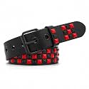 Studded Belt, Metal Punk Rock Rivet Belt with Bright Pyramid Studded for Women Men