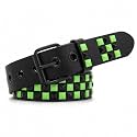 Studded Belt, Metal Punk Rock Rivet Belt with Bright Pyramid Studded for Women Men