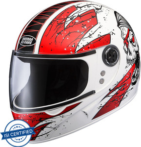 STUDDS Chrome D3 Motorbike Helmet White