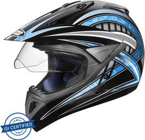 STUDDS Motocross D2 with Visor Motorbike Helmet