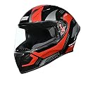 Studds Thunder D2 Draken ISI and DOT Certified Full Face Helmet for Men and Women with Spoiler and Clear Visor
