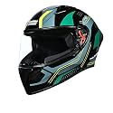 Studds Thunder D2 Draken ISI and DOT Certified Full Face Helmet for Men and Women with Spoiler and Clear Visor