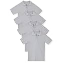 Studio 3 Boy’s - 4-Pack School Uniform Short and Long Sleeve Pique Polo Shirts