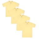 Studio 3 Boy’s - 4-Pack School Uniform Short and Long Sleeve Pique Polo Shirts