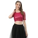 studio rasa Women39s Net Sequin Embroidered Sheer