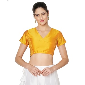 studio rasa Womens Silk Blend Printed Stretchable