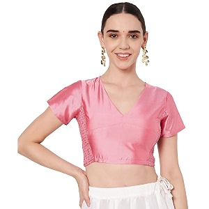 studio rasa Womens Silk Blend Printed Stretchable