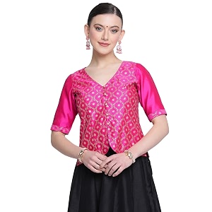 studio rasa Womens Silk Blend Block Printed
