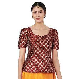 studio rasa Womens Silk Blend Hand Block